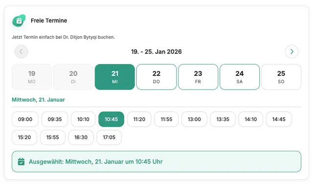 Online Terminbuchung